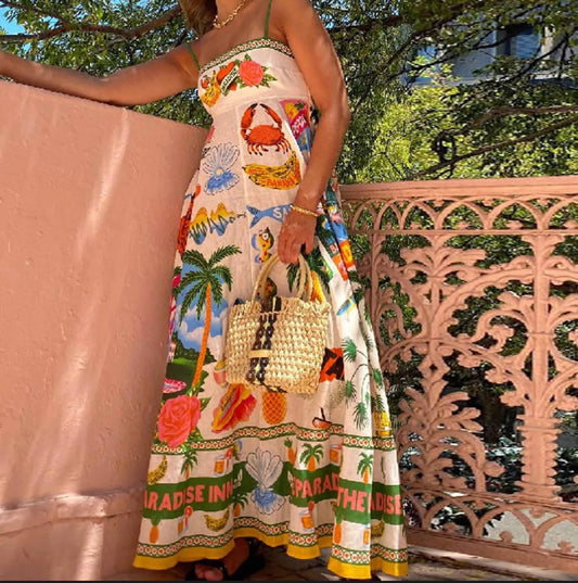 Vestido maxi Estampado